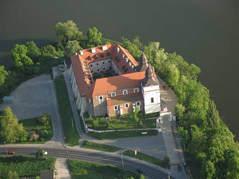 Mogilno Monastery from the air