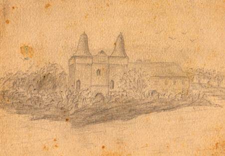 Mogilno Monastery sketched by the author